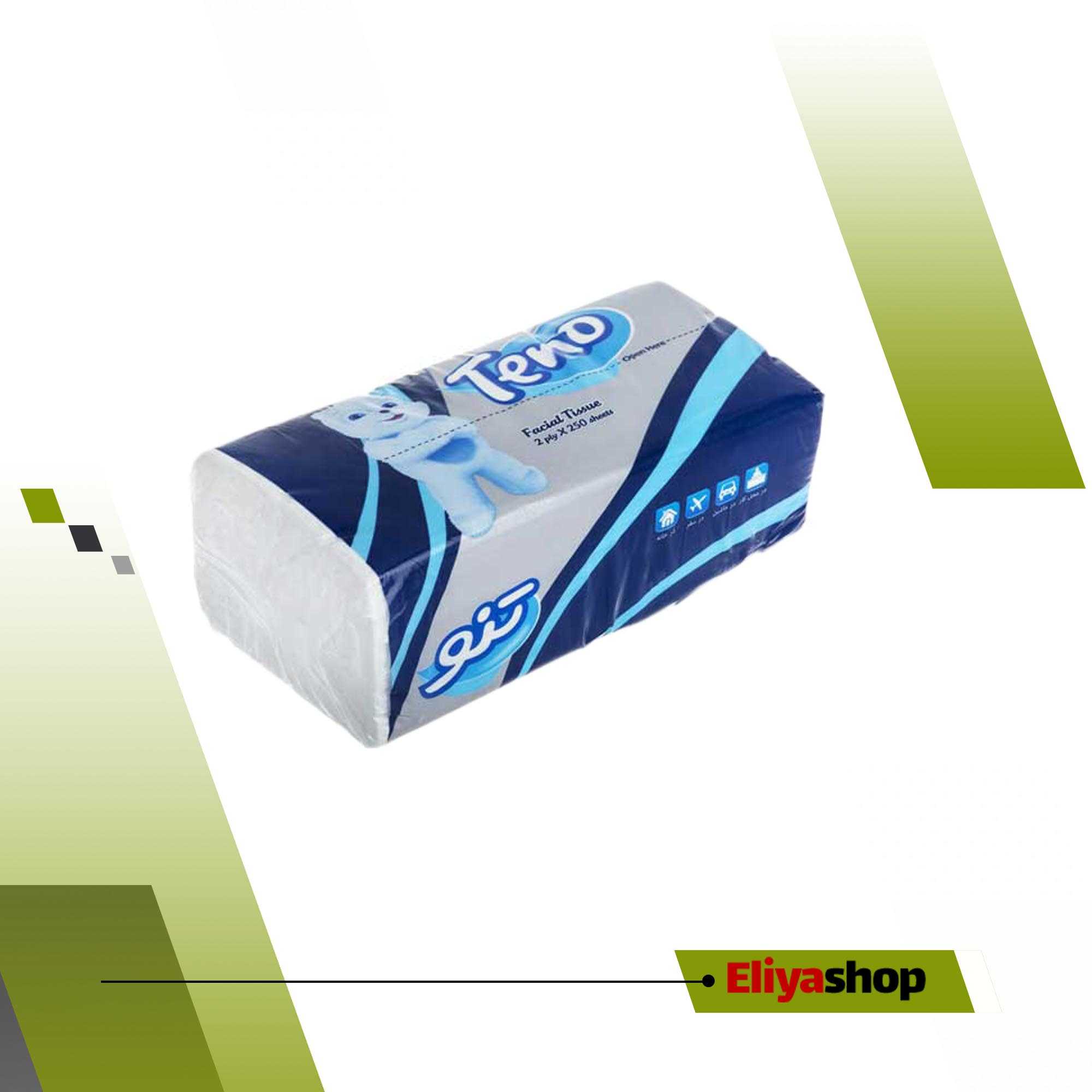  دستمال کاغذی نایلونی تنو 250 برگ 