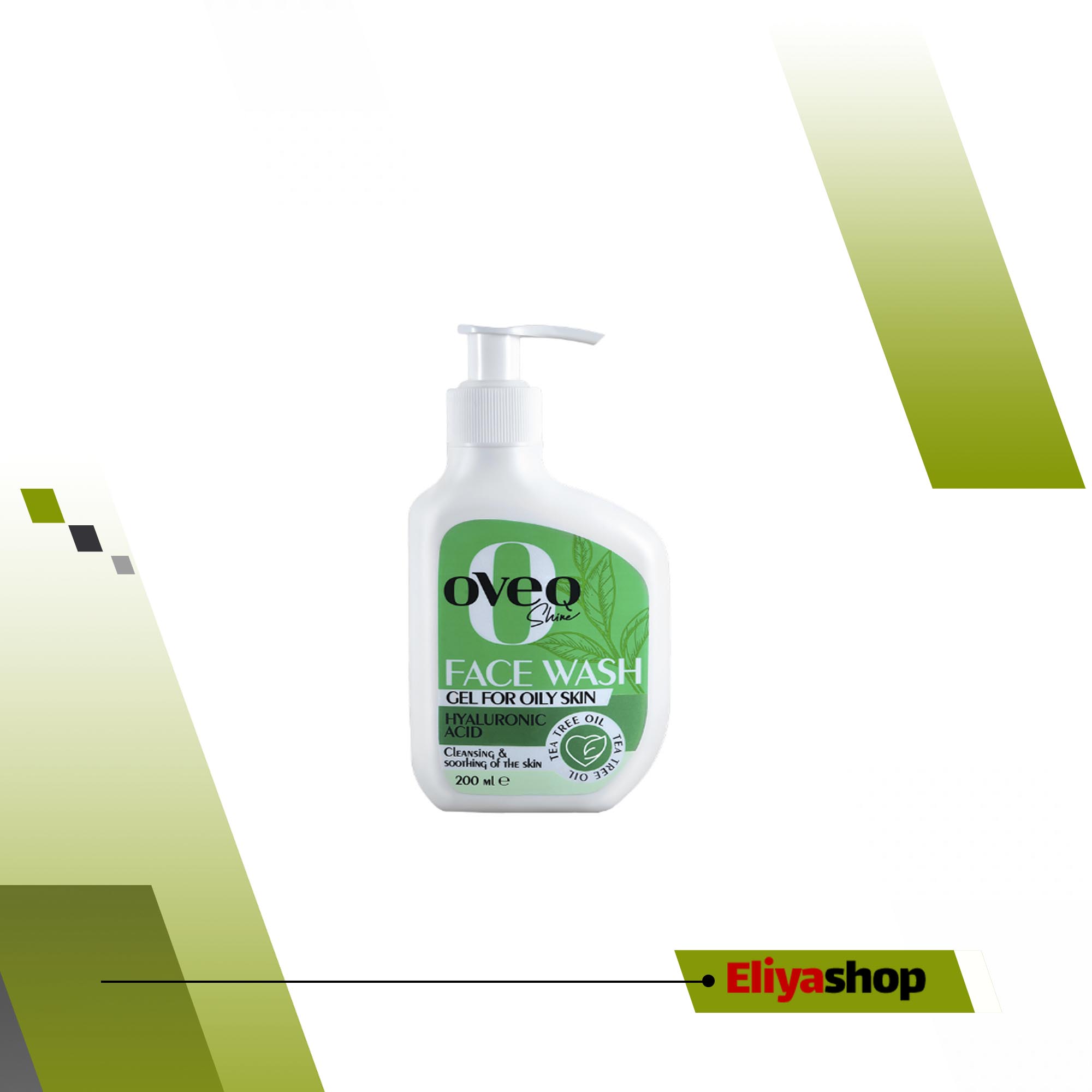 ژل شستشو صورت اوک شاین مدل روغن درخت چای حجم ۲۰۰ میلی لیتر 