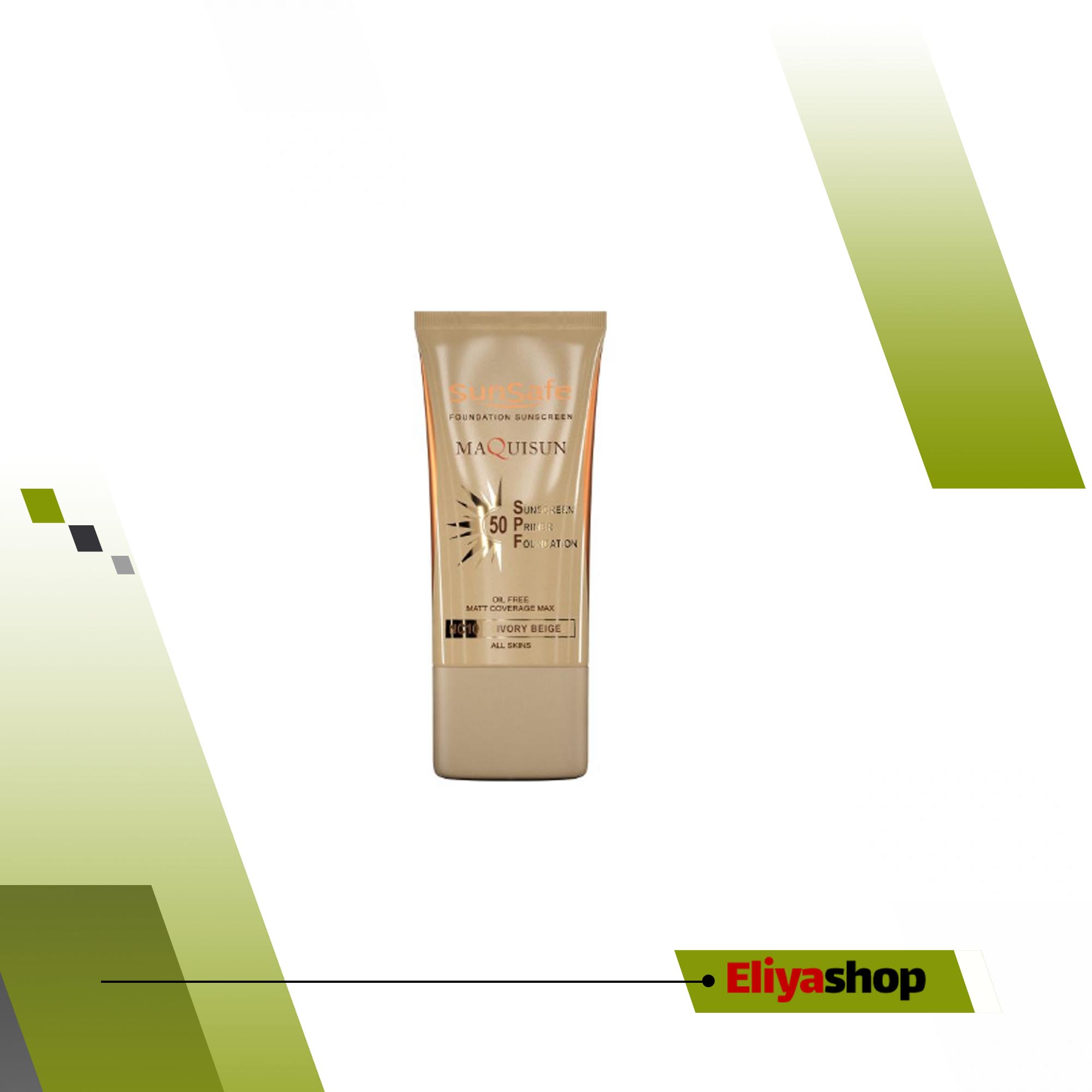 ضد آفتاب کرم‌پودری بژ عاجی مکی ‌سان SPF50 NC10 سان سیف