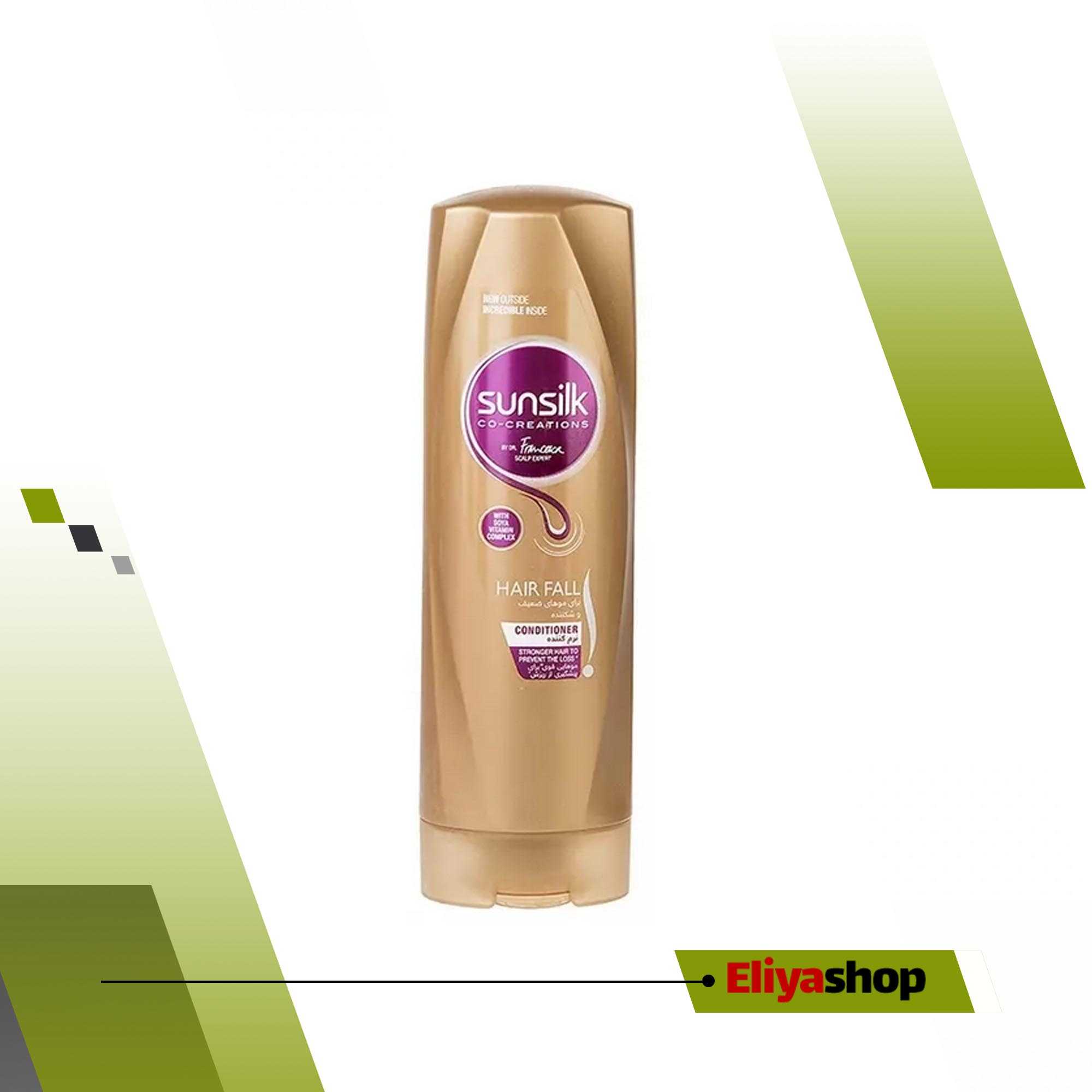 نرم کننده ضد ریزش موهای ضعیف و شکننده سان سیلک مدل Hair Fall حجم 350 میلی لیتر