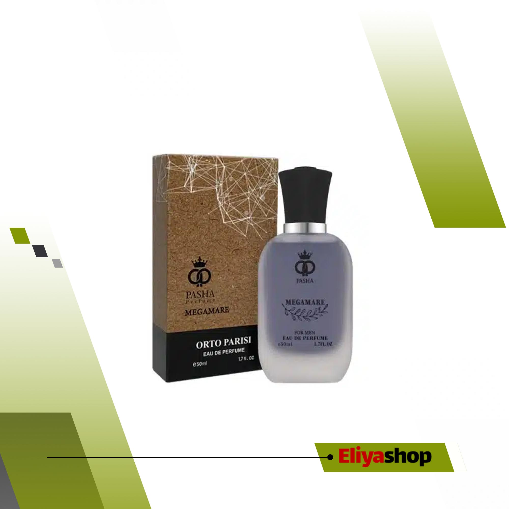 ادو پرفیوم مردانه VIP پاشا مدل مگاماره Megamare حجم 50 میلی لیتر