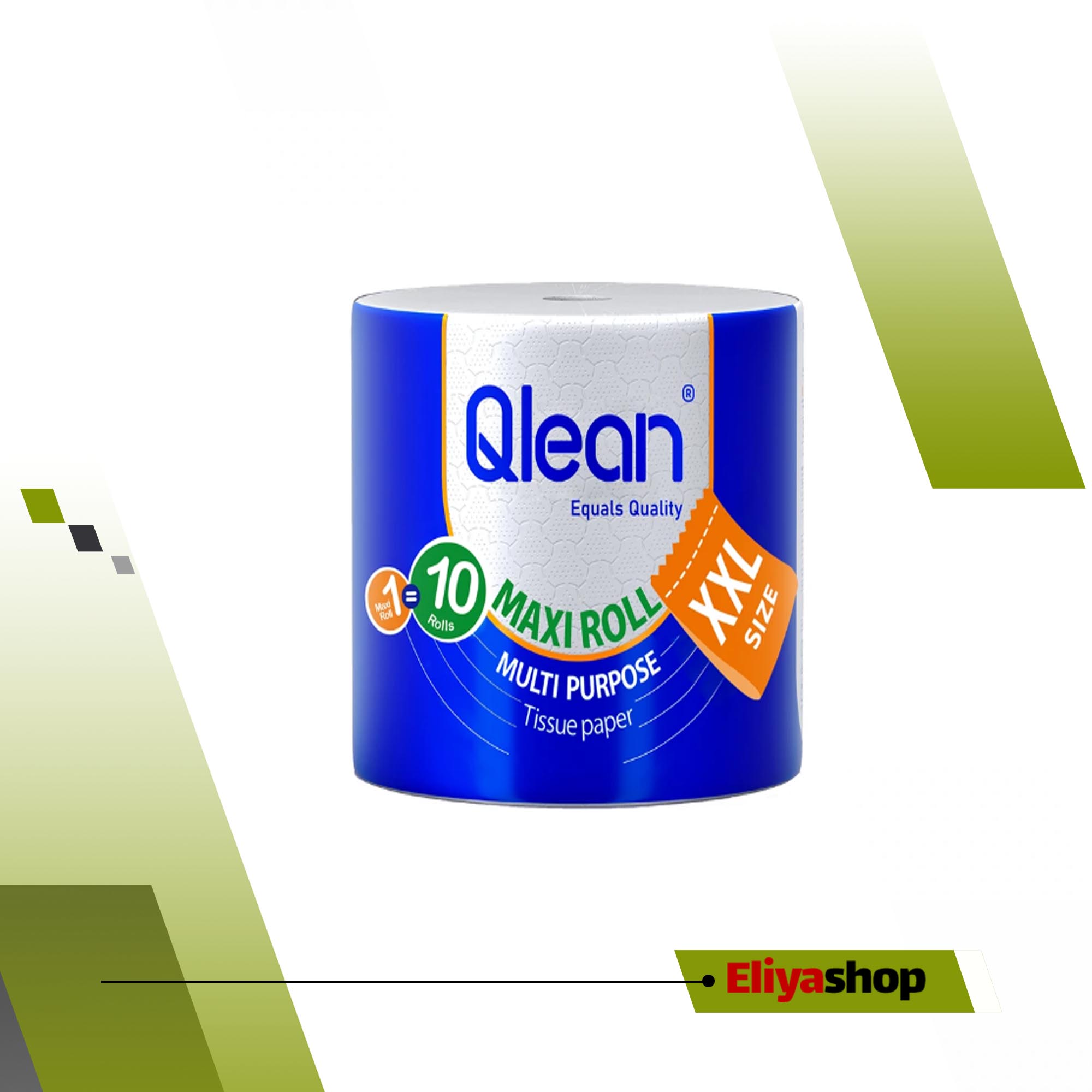 دستمال کاغذی ۴۰۰ برگ ۲ لایه کیولین ماکسی رول مدل چند منظوره سایز خیلی خیلی بزرگ