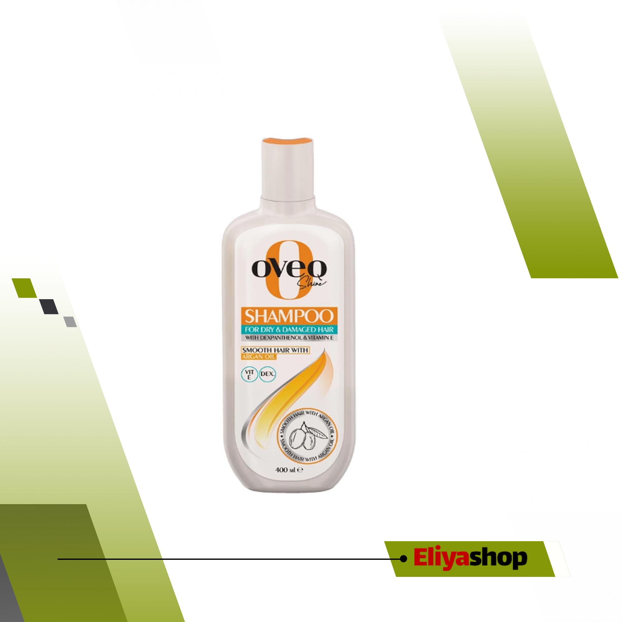 شامپو فری سولفات اوک مدل کراتین هیدرولیز شده شیر مناسب مو خشک و آسیب دیده حجم 400 میلی لیتر