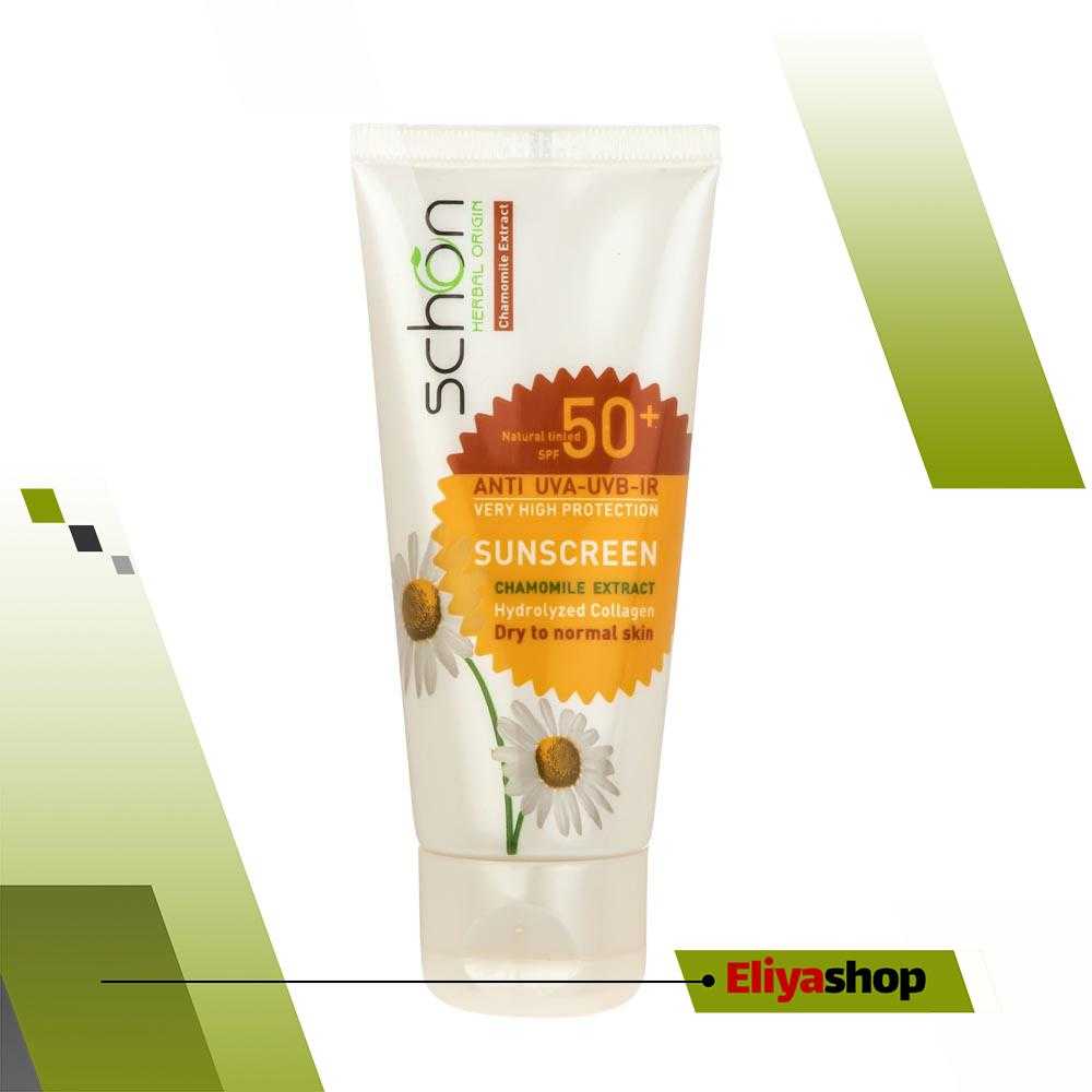  کرم ضد آفتاب بدون رنگ شون مدل Chamomile Extract 