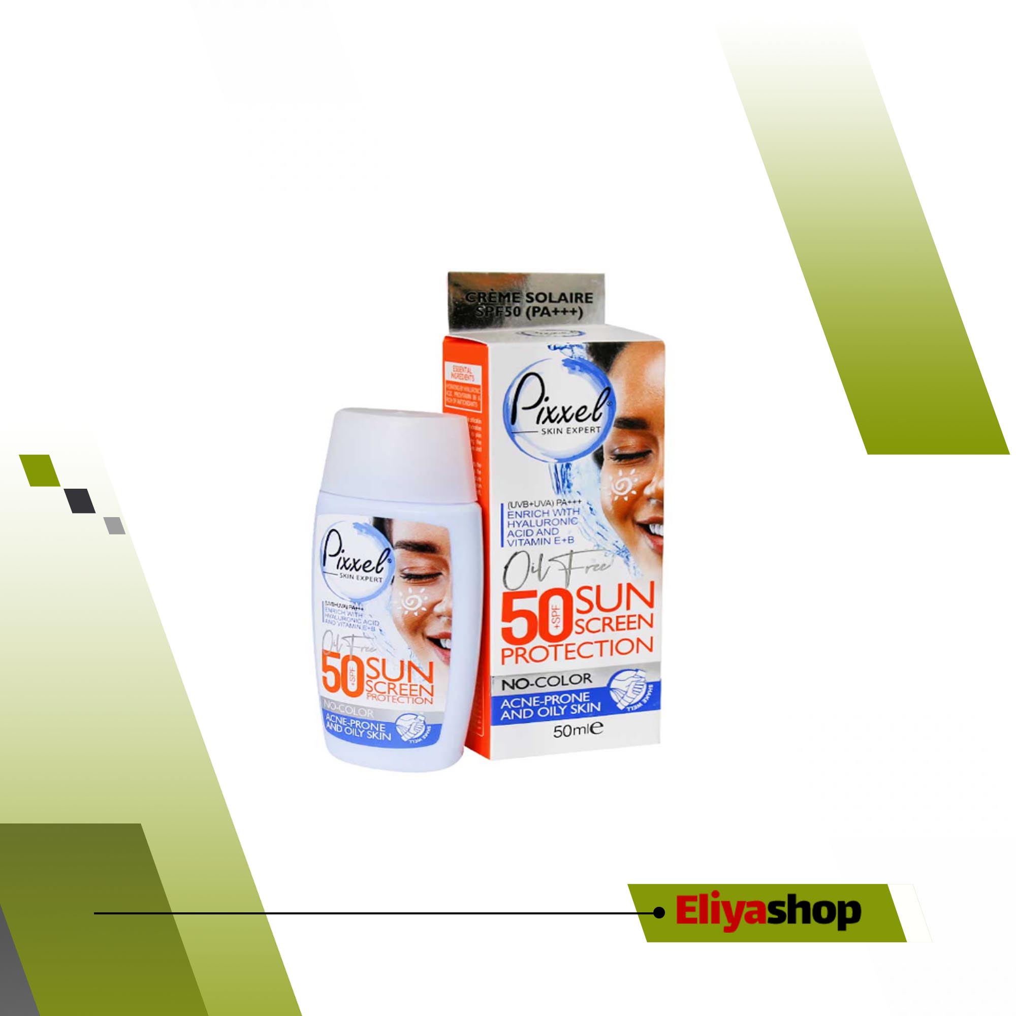 کرم ضد آفتاب SPF50 پیکسل مناسب پوست خشک و حساس 50 میلی لیتر