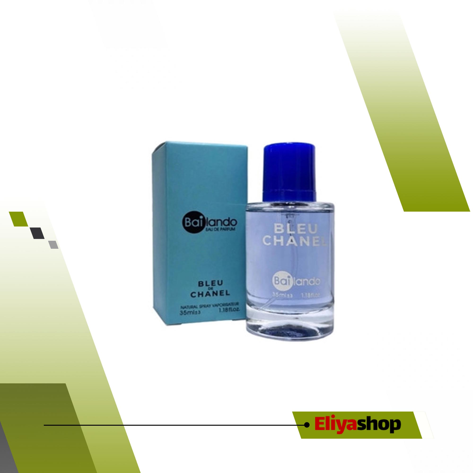 عطر جیبی مردانه بایلندو مدل بلو چنل حجم 35 میلی لیتر