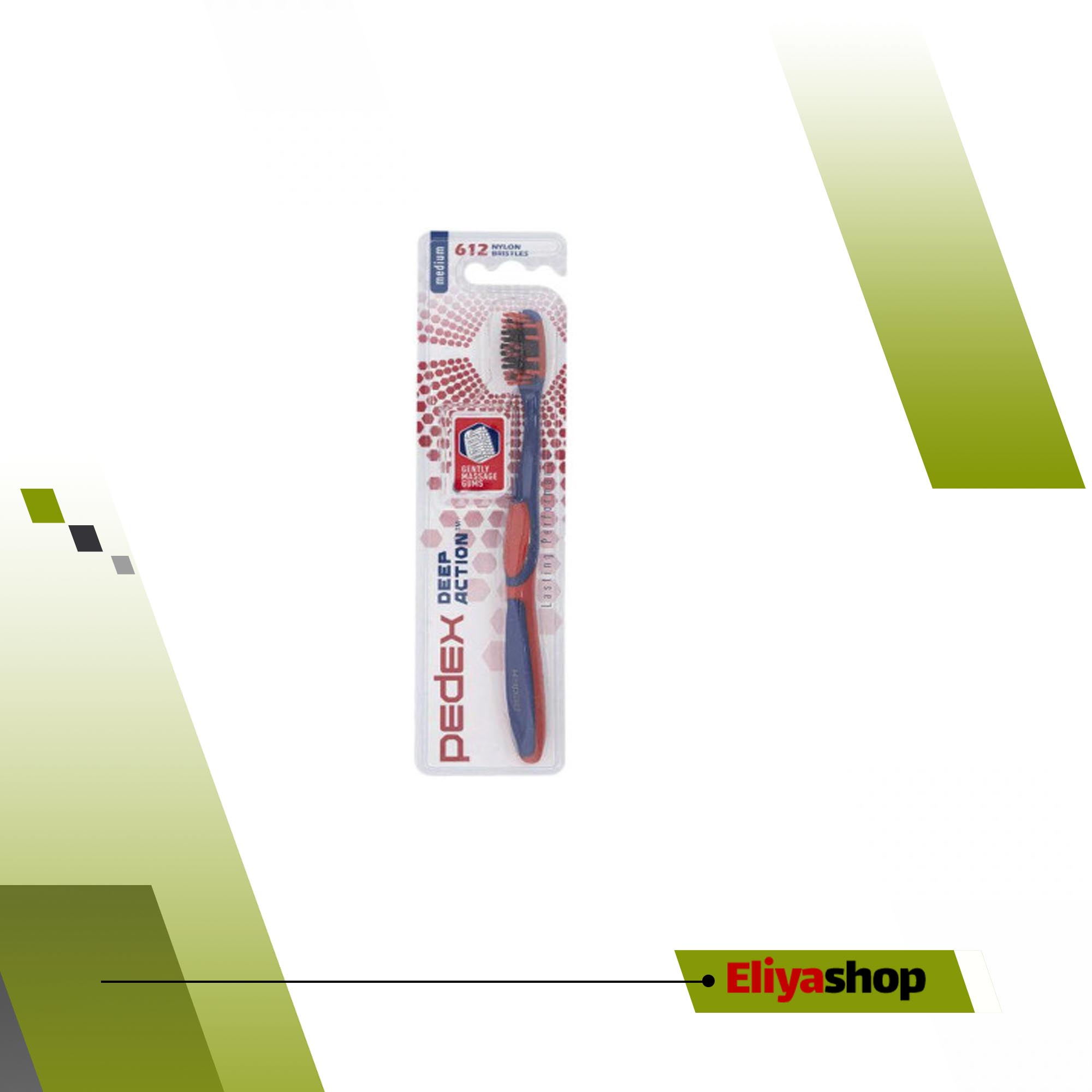 مسواک پدکس مدل Deep action با برس متوسط