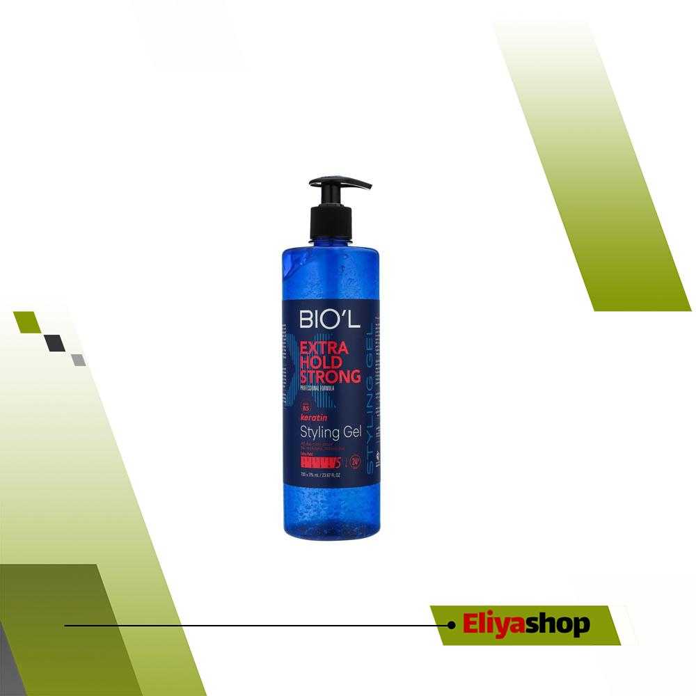 ژل حالت دهنده مو بیول BIOˊL مدل Extra Hold Strong حجم 700 میلی لیتر