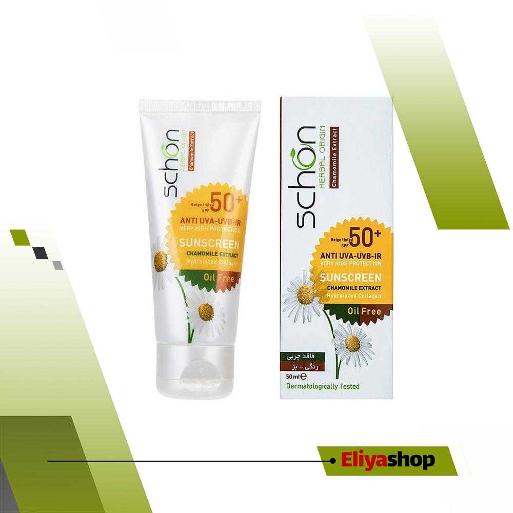کرم ضد آفتاب رنگی شون مدل Beige Tinted SPF50 حجم 50 میلی لیتر