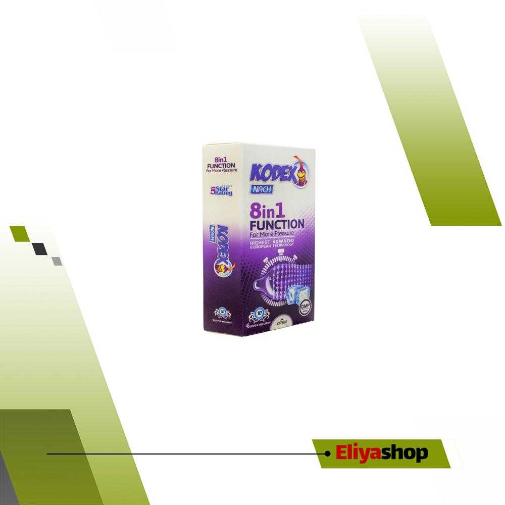کاندوم ناچ کدکس مدل 8IN1 FUNCTION بسته 10 عددی 