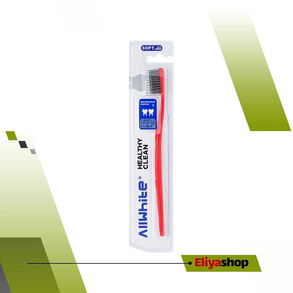 مسواک برس مدیوم AllWhite آل وایت مدل HEALTHY CLEAN 