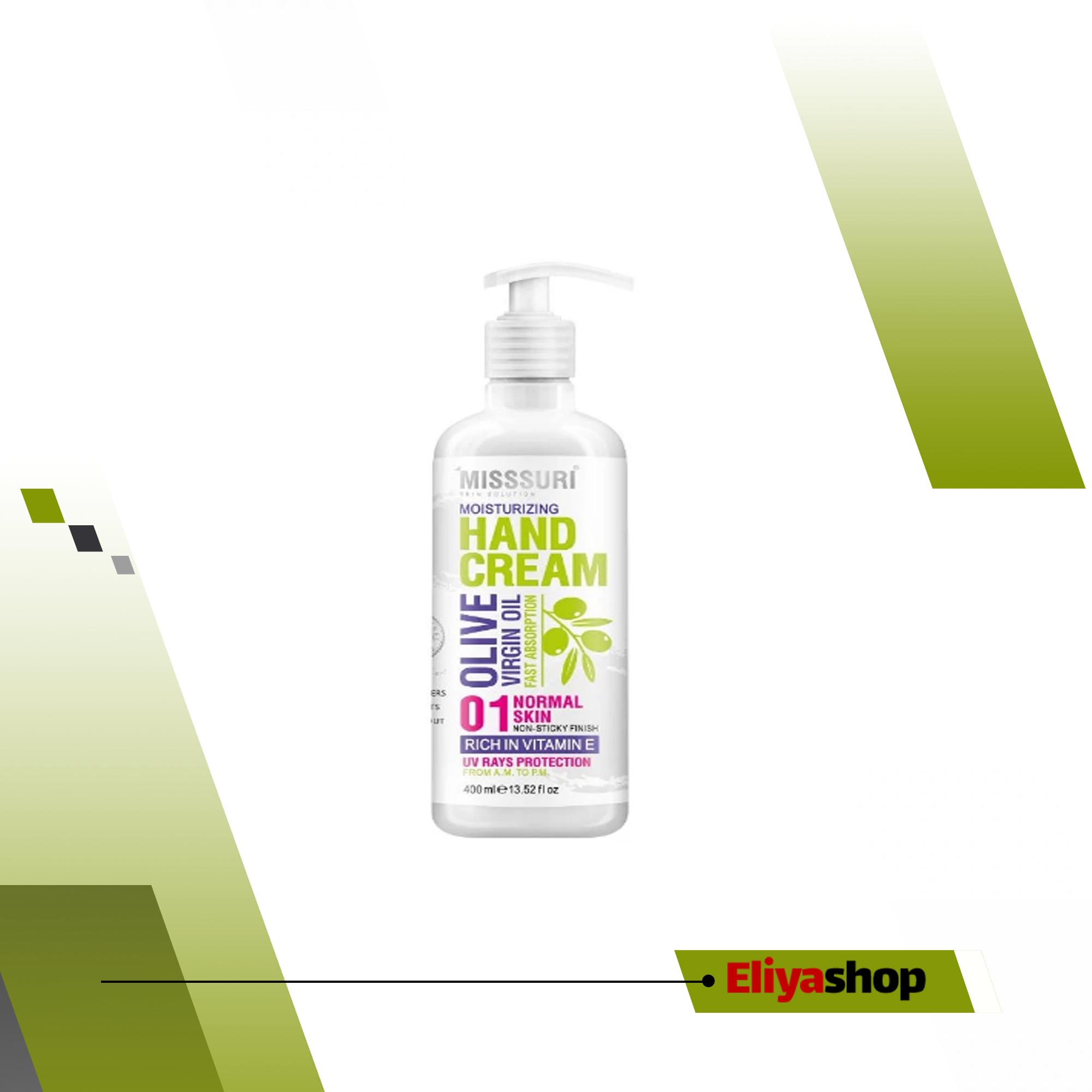 کرم مرطوب‌کننده پوست دست میسوری مدل 01 مناسب پوست معمولی حجم 400 میلی لیتر