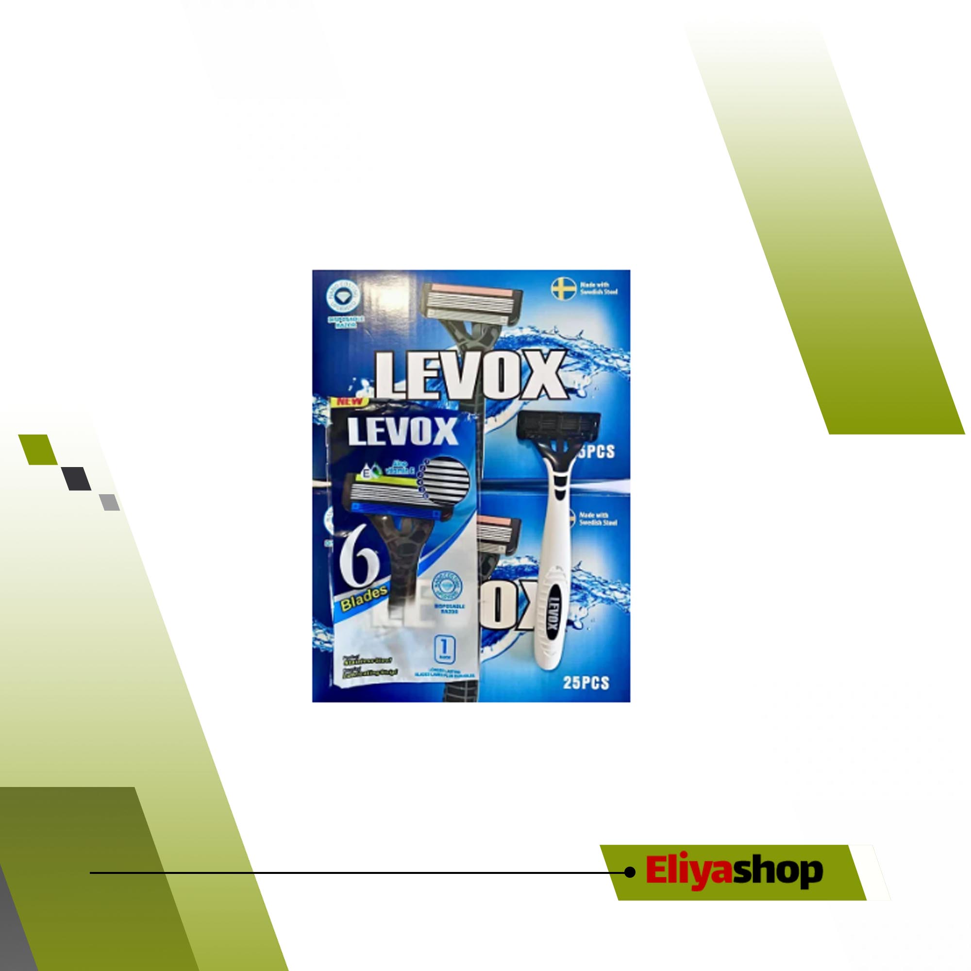 تیغ ژیلت مدل LEVOX شش تیغ لوکس
