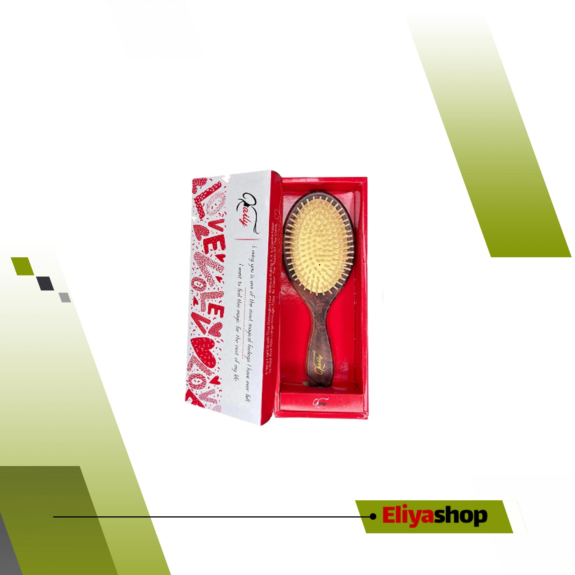 برس مو مدل چوبی kaily