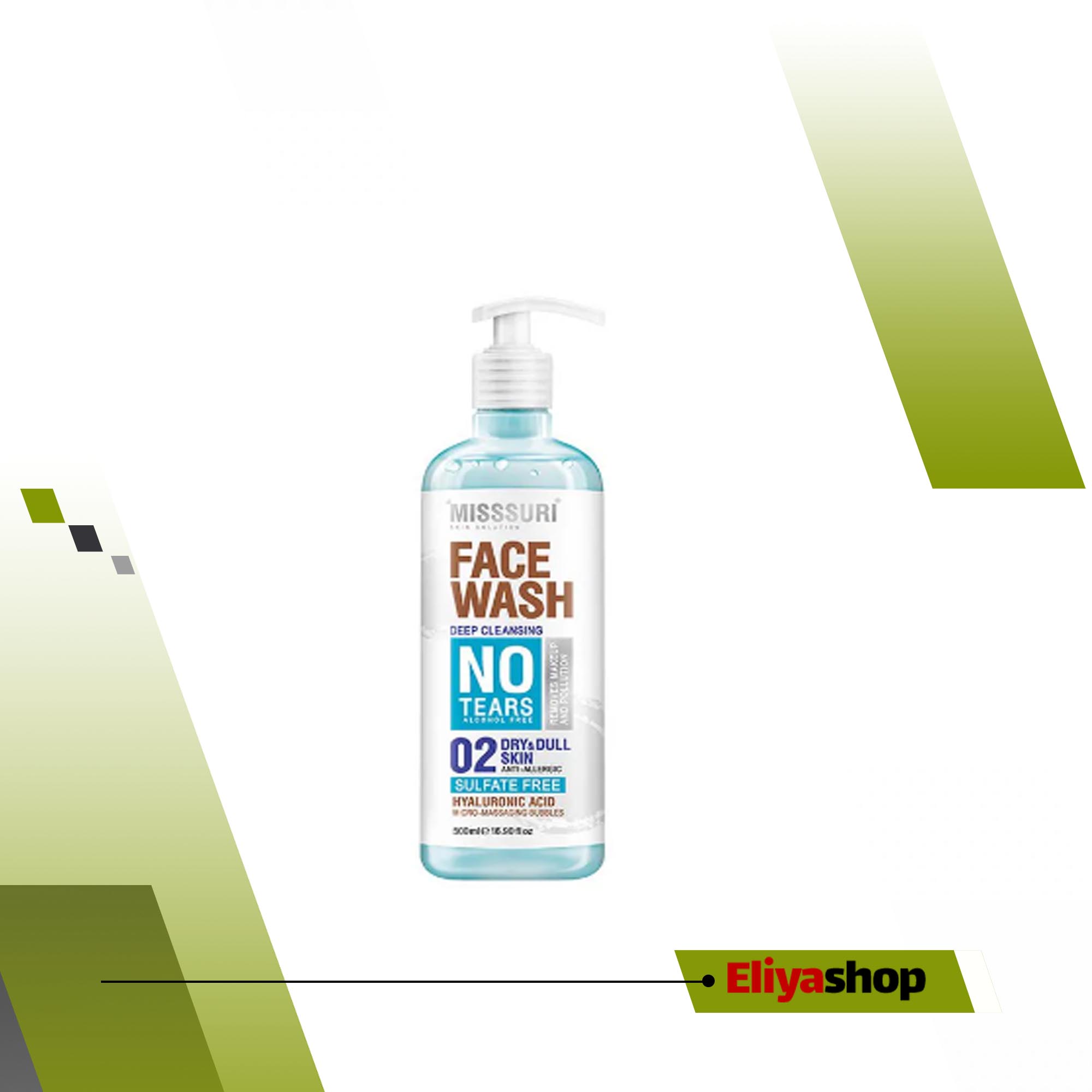 شوینده صورت - ژل شستشوی صورت 500میل میسوری ژل شستشوی صورت 500میل میسوری