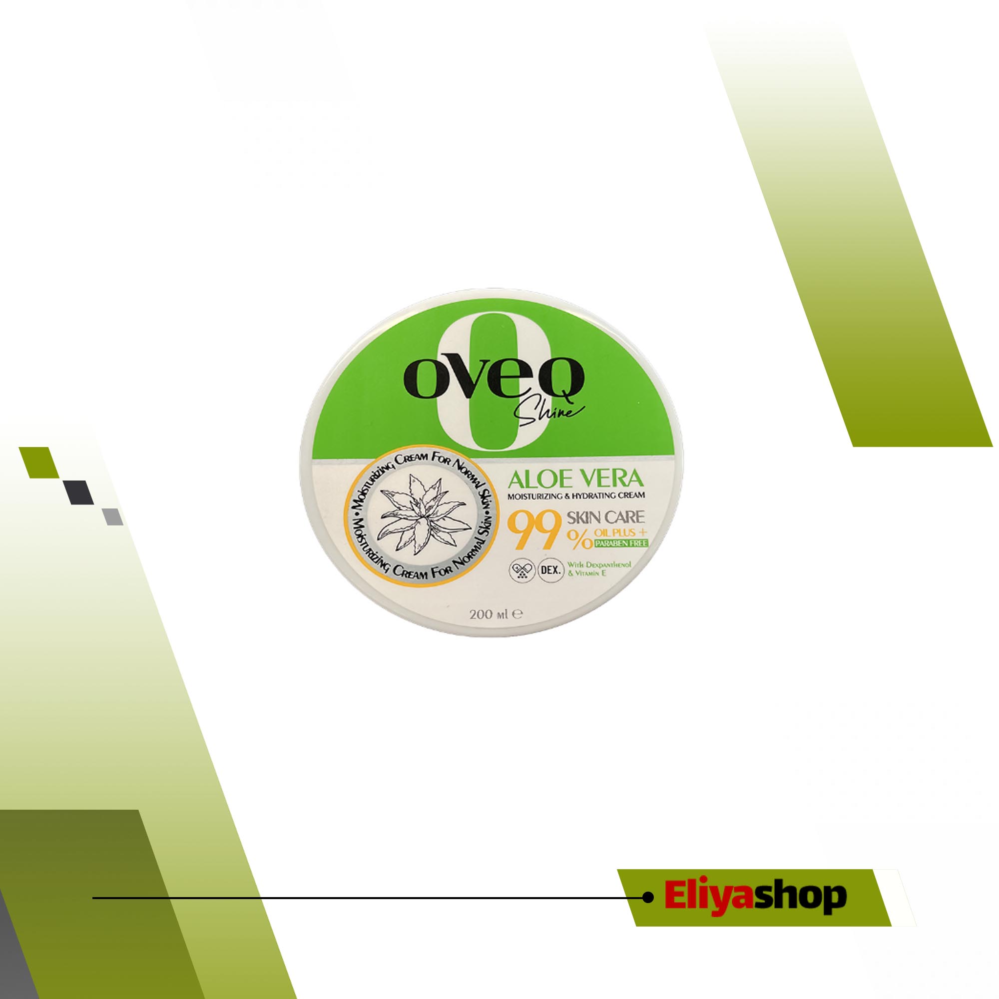 کرم مرطوب کننده اوک شاین مدل آلوئه ورا حجم ۲۰۰ میلی لیتر کاسه ای