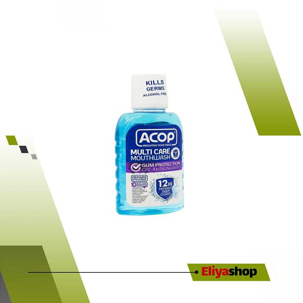 دهانشویه کامل آکوپ مدل MULTI CARE حجم 300 میلی لیتر