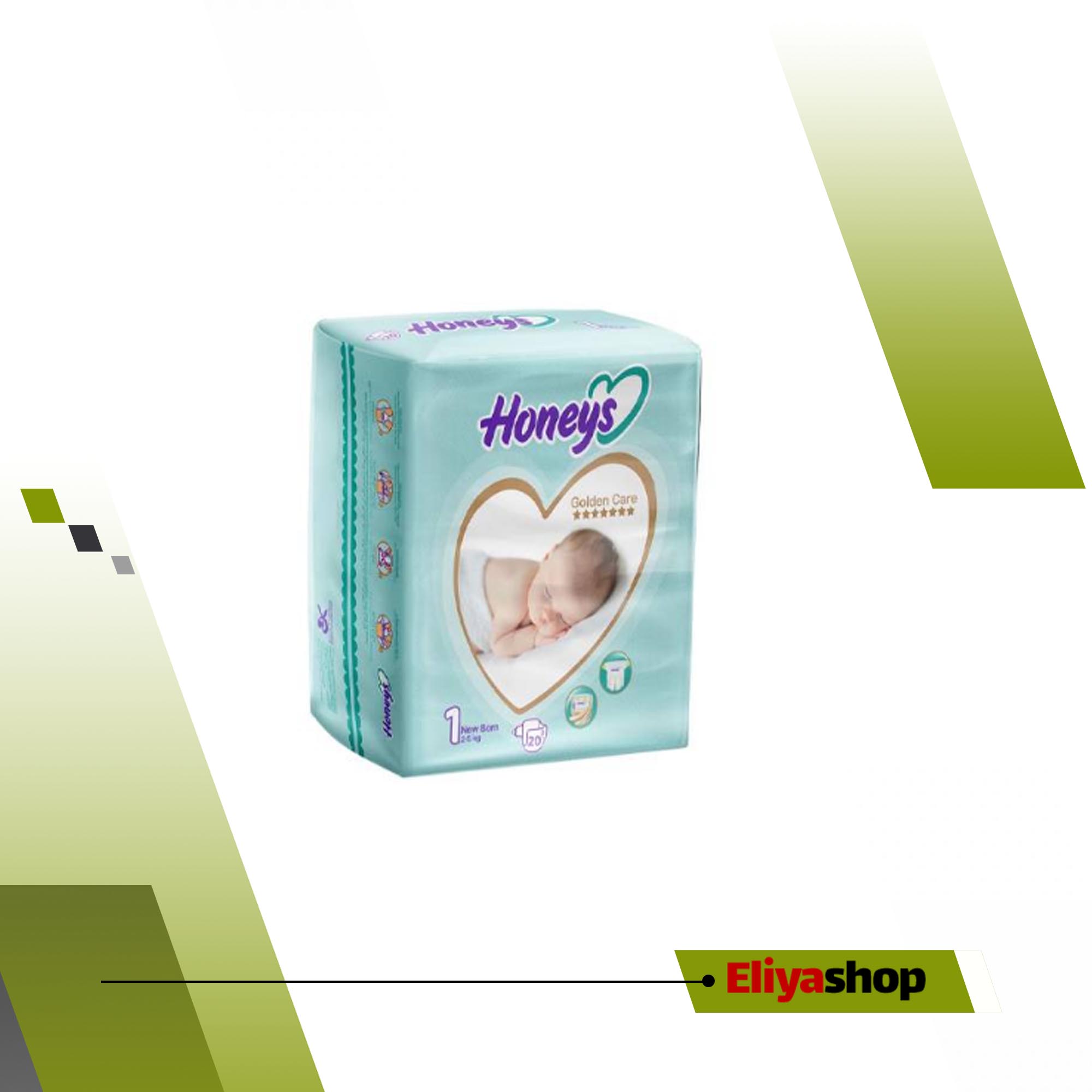 پوشک بچه هانیز سایز 1 بسته 20عددی